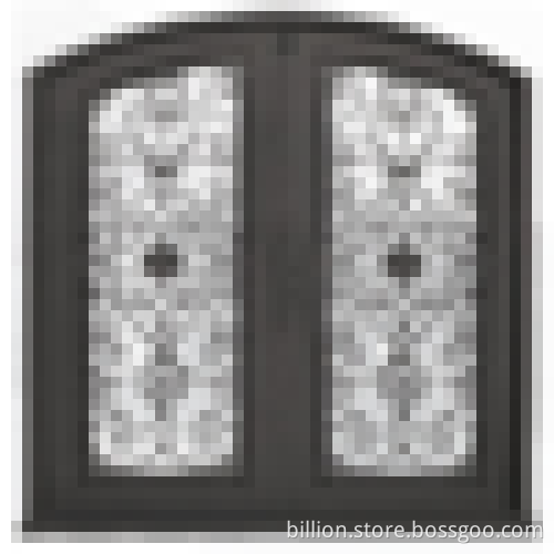 2015 December latest design wrought iron double door